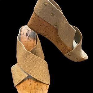 Lucky Brand Cork Wedges 9.5M